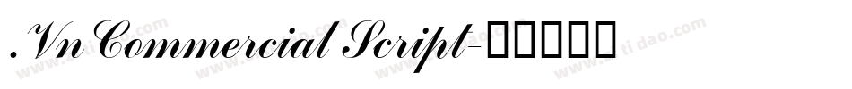 .VnCommercial Script字体转换